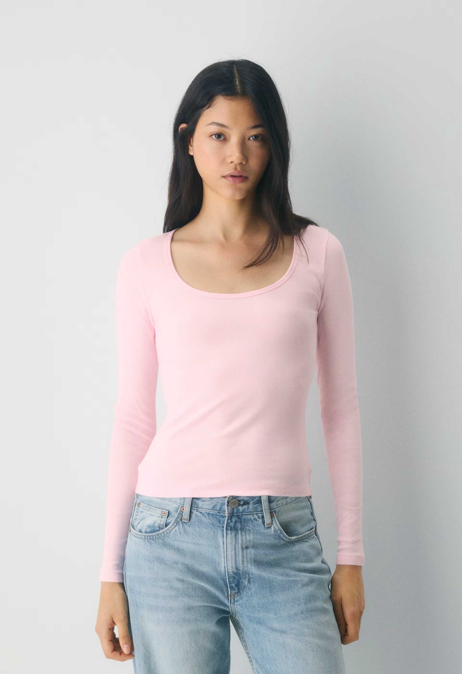HomeStretch™ Rib Equalizer Longsleeve - VILLA PINK