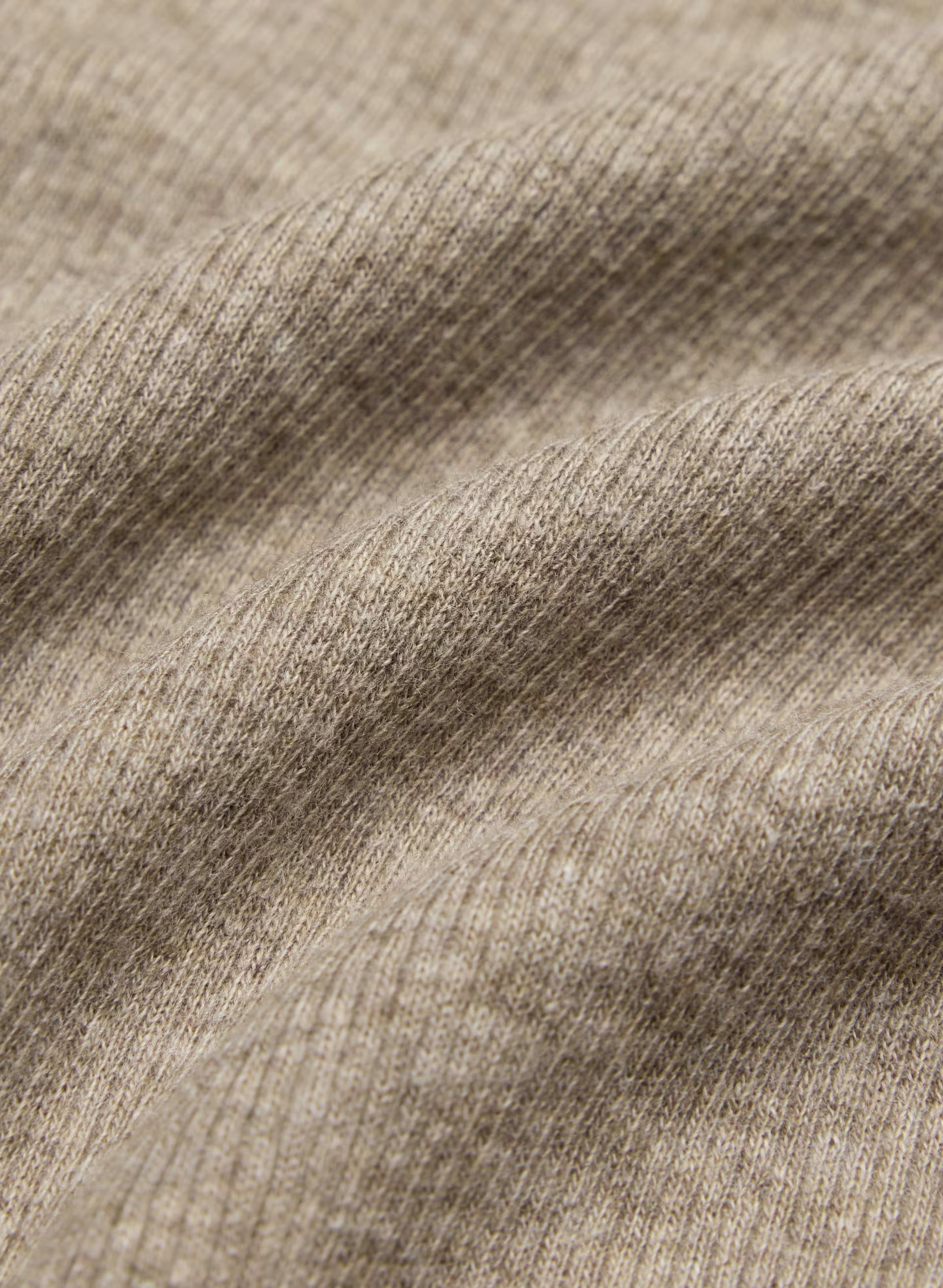 HomeStretch™ Rib Acoustic Henley - HEATHER NOMAD TAUPE