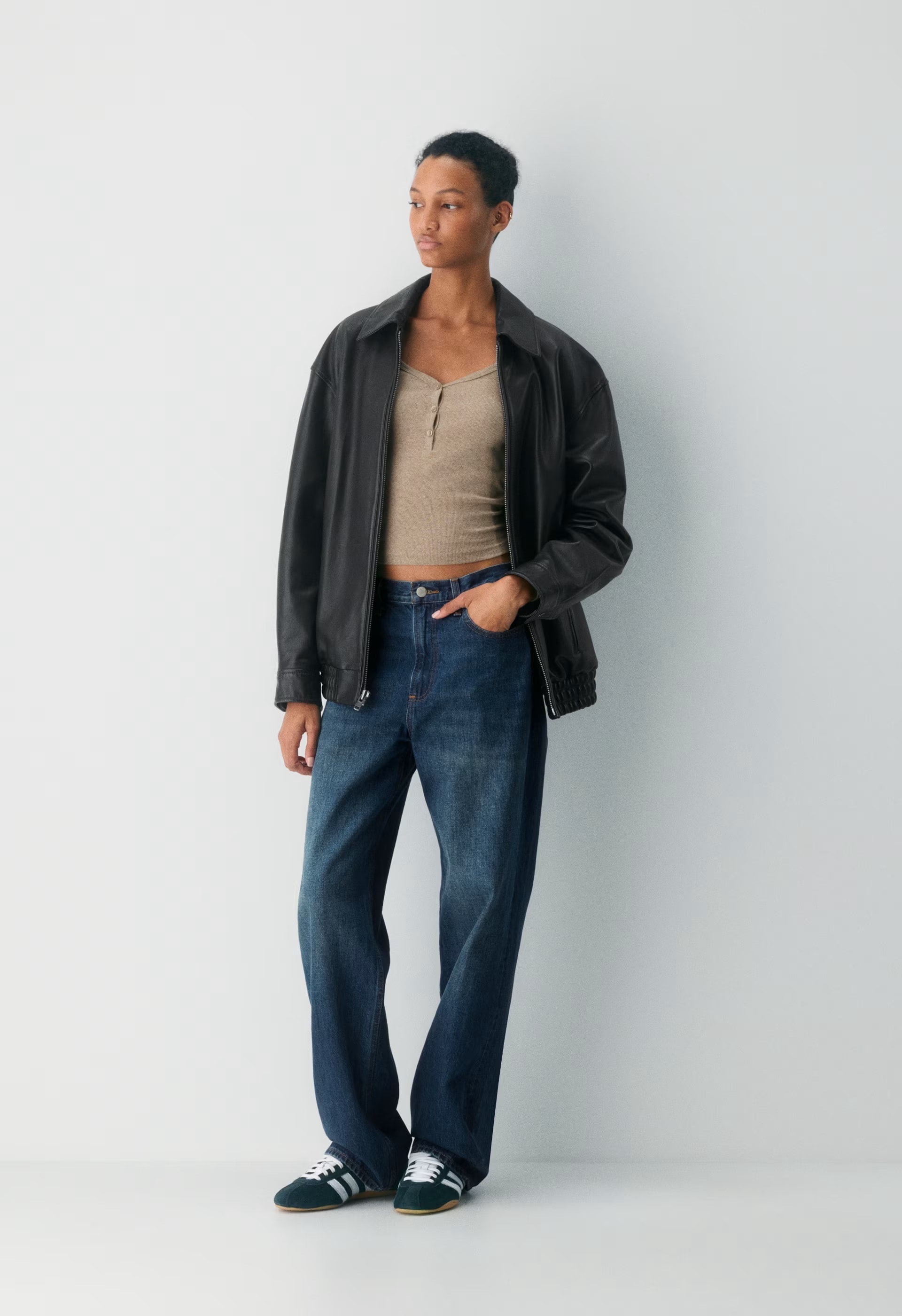 HomeStretch™ Rib Acoustic Henley - HEATHER NOMAD TAUPE