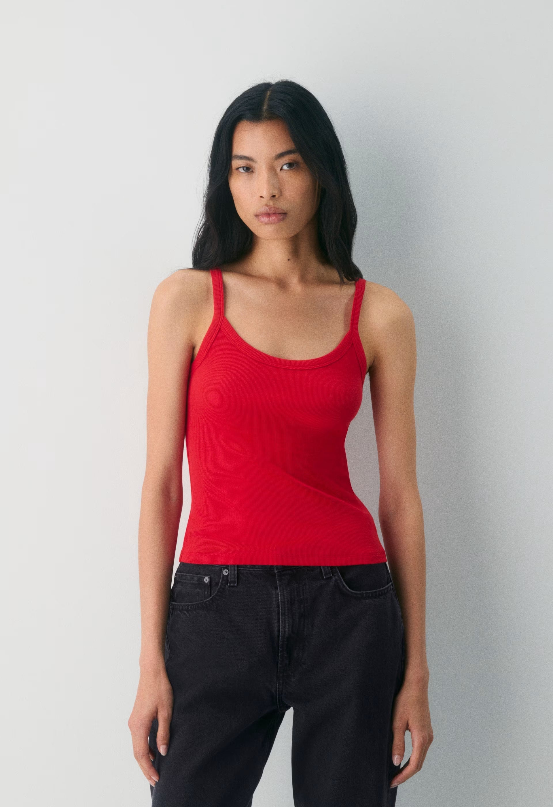 HomeStretch™ Rib Spectrum Cami Tank - FLASHING RED