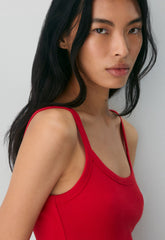 HomeStretch™ Rib Spectrum Cami Tank - FLASHING RED