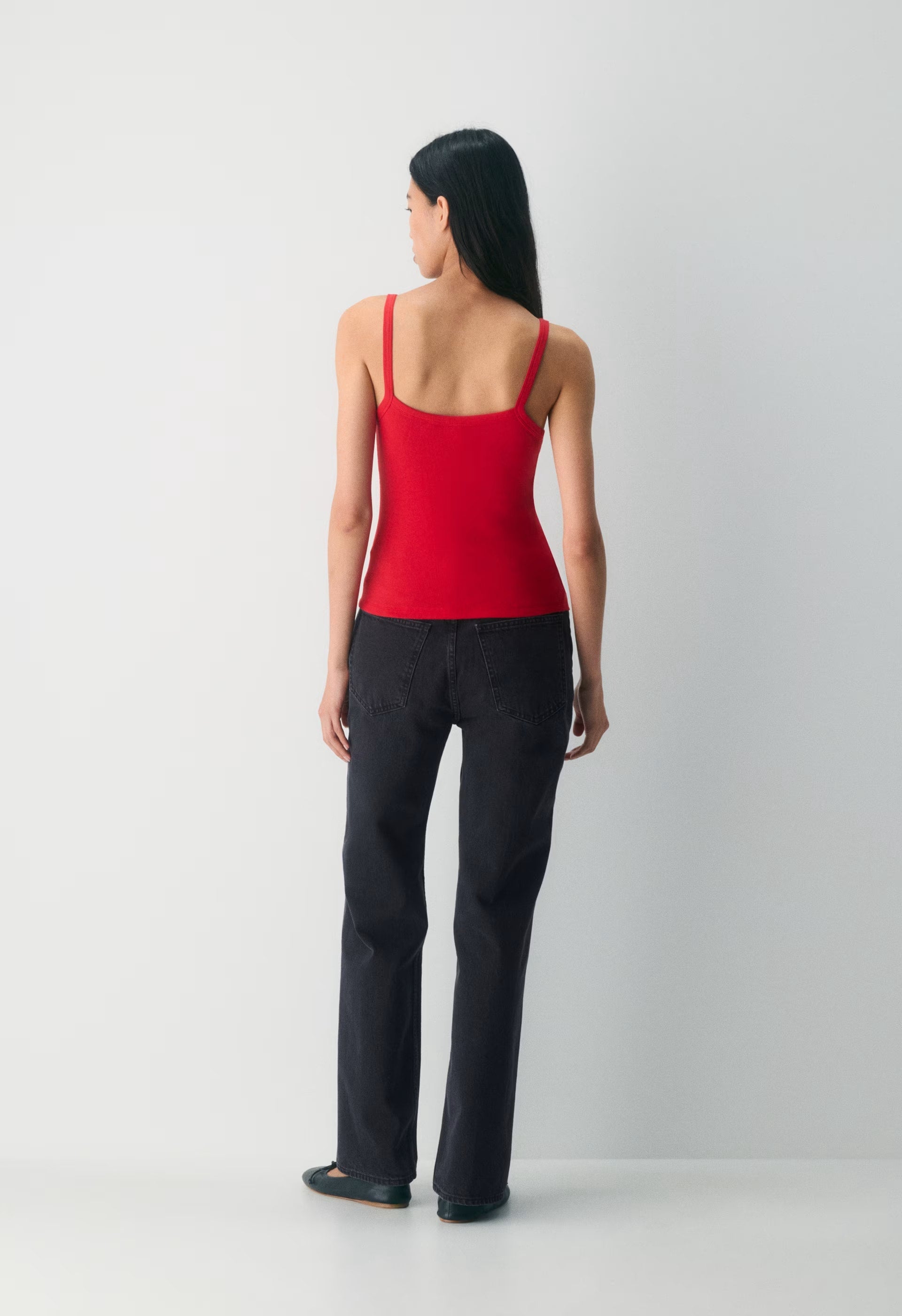 HomeStretch™ Rib Spectrum Cami Tank - FLASHING RED