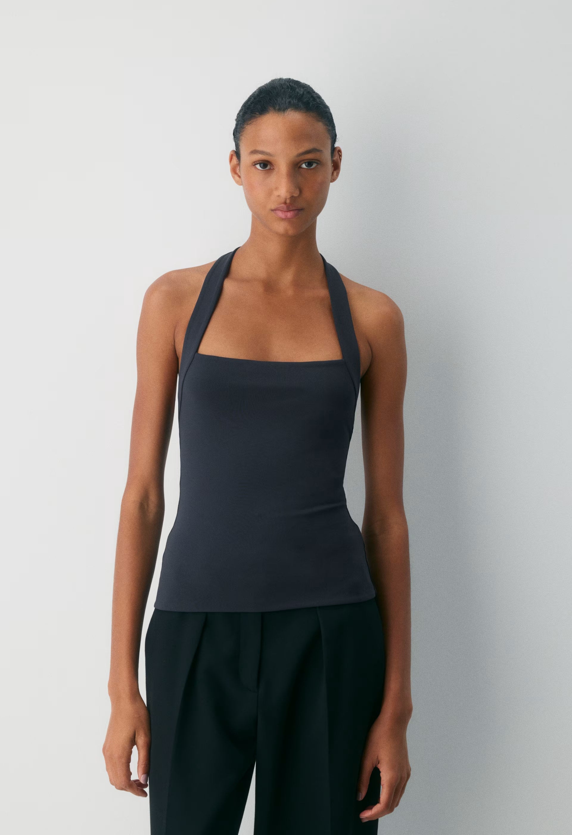 Original Contour Optimum Halter Top - DARK NIGHT NAVY