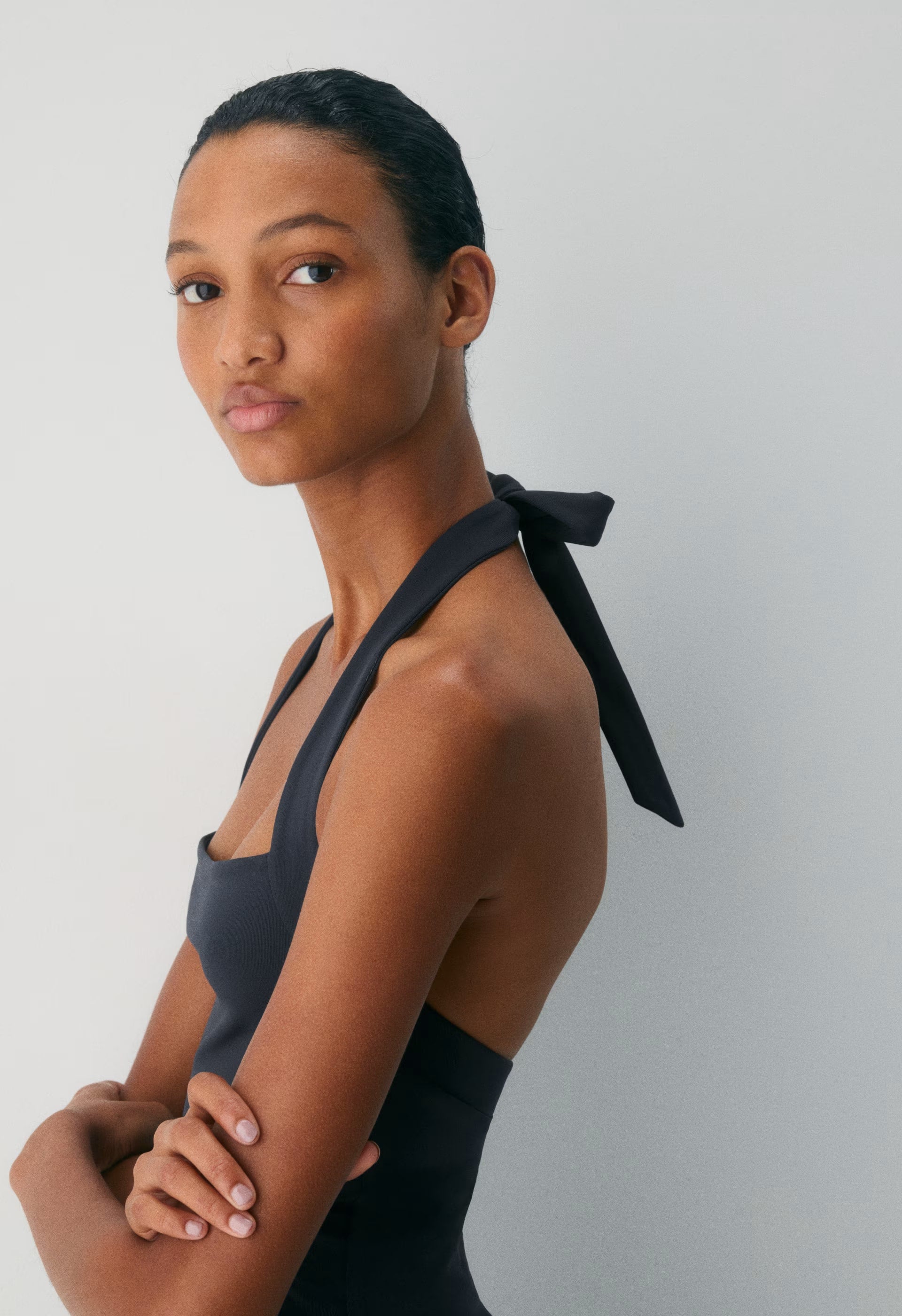 Original Contour Optimum Halter Top - DARK NIGHT NAVY
