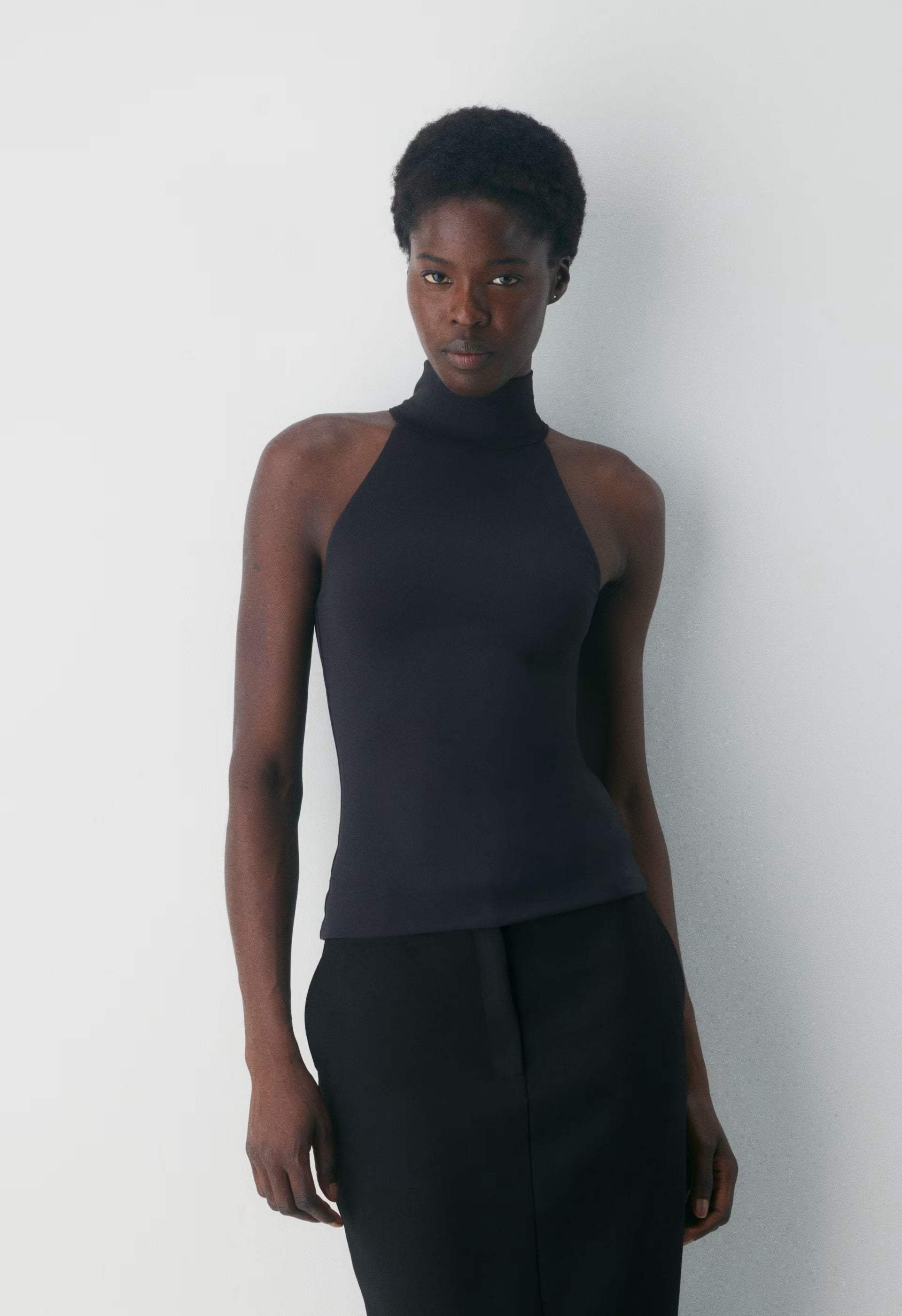 Original Contour Lichesse Halter Top - BLACK