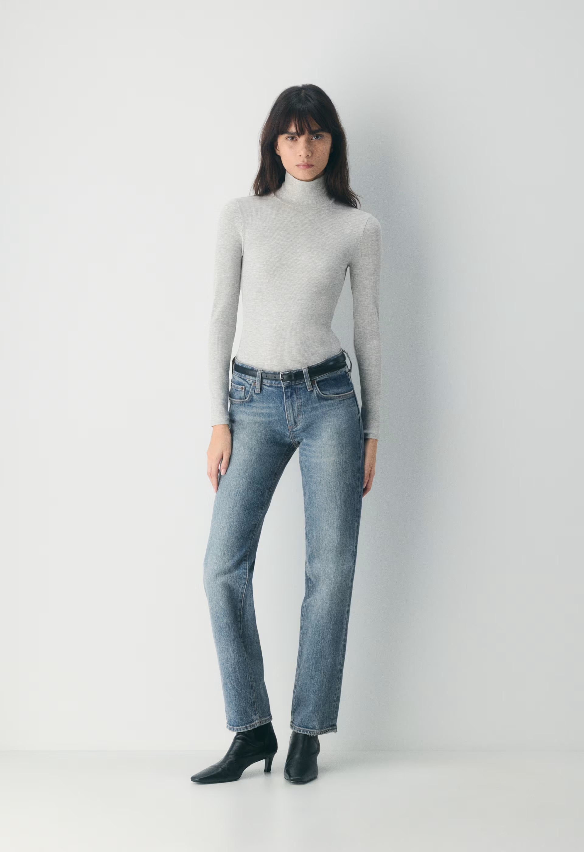 Only Turtleneck - HEATHER CHROME