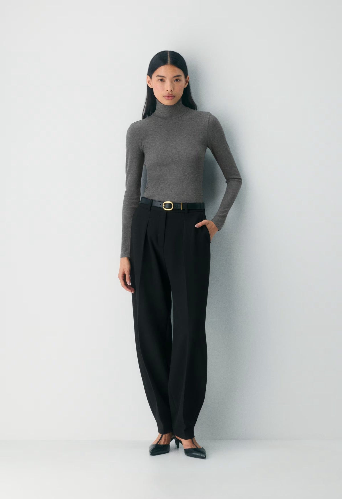 Only Turtleneck - HEATHER CHARCOAL