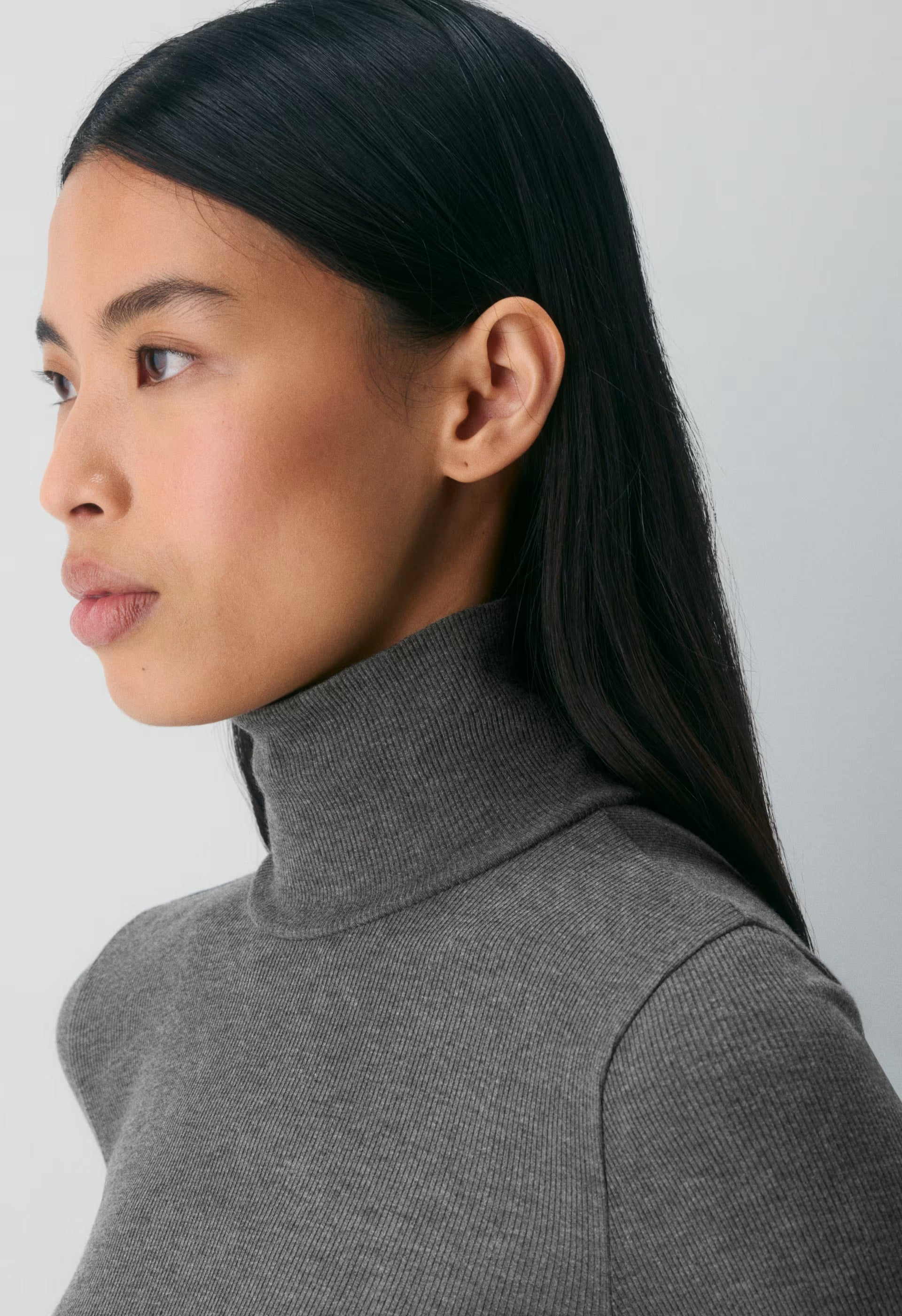 Only Turtleneck - HEATHER CHARCOAL