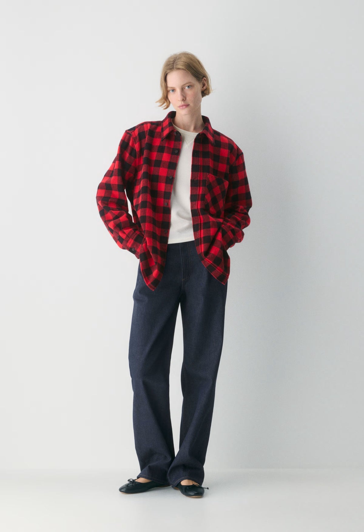 Radcliff Shirt - PLUTO CHK BLK/FLSH RD