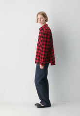 Radcliff Shirt - PLUTO CHK BLK/FLSH RD