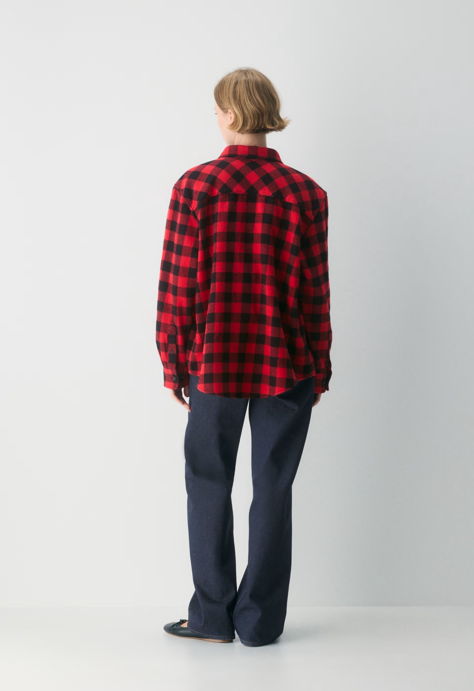 Radcliff Shirt - PLUTO CHK BLK/FLSH RD