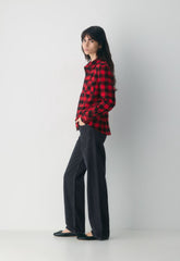 Feedback Shirt - PLUTO CHK BLK/FLSH RD