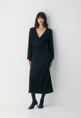 SoftSpoke™ Dear Wrap Sweater - BLACK