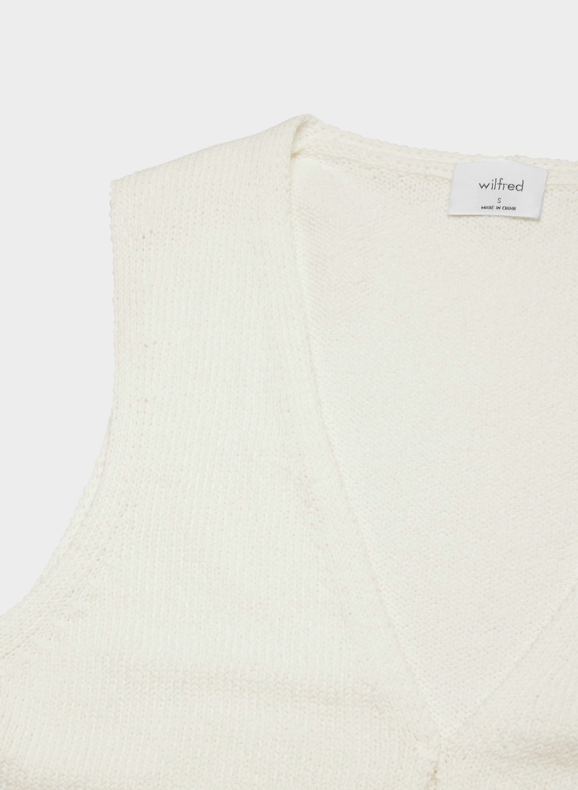 Basque Sweater Vest - LIGHT BIRCH