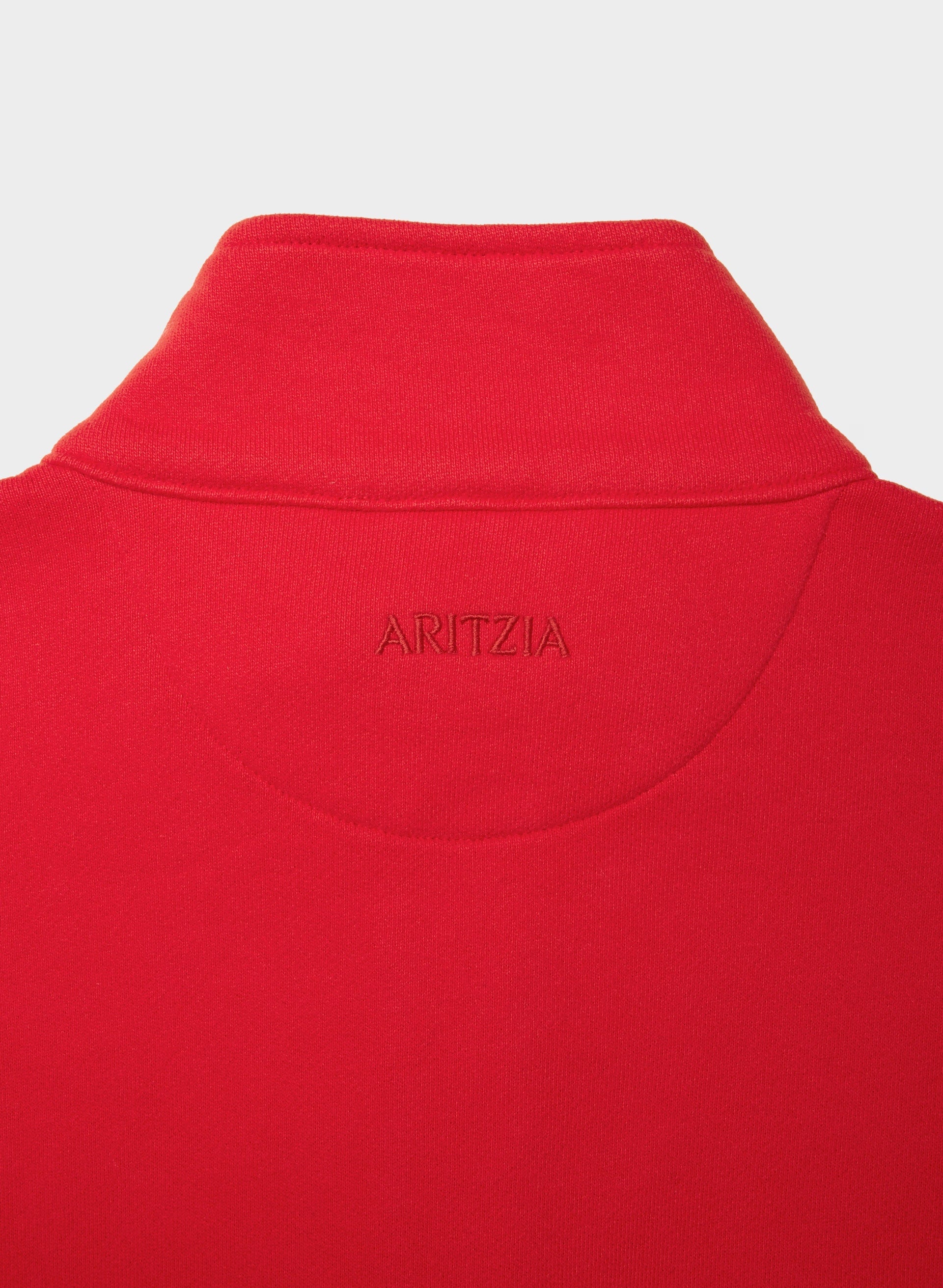 Cozy Sweatfleece Boyfriend 1/2 Zip - FLASHING RED