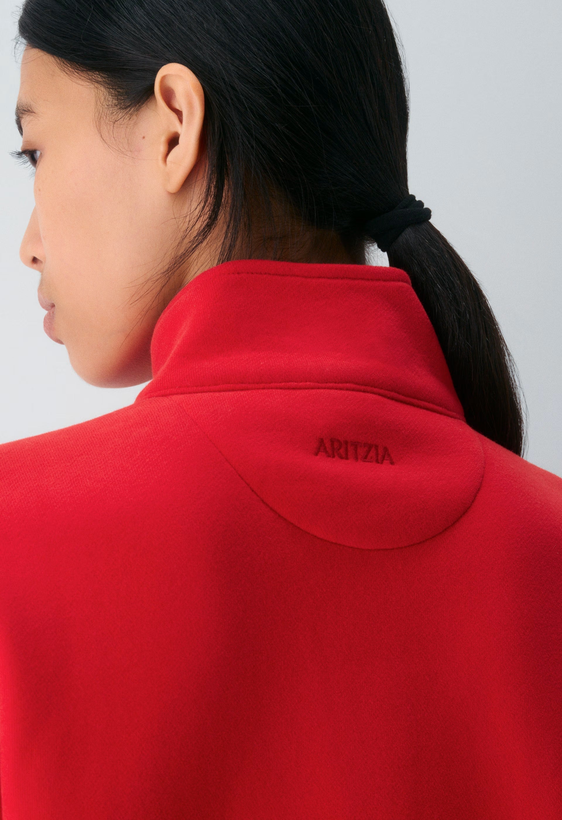 Cozy Sweatfleece Boyfriend 1/2 Zip - FLASHING RED