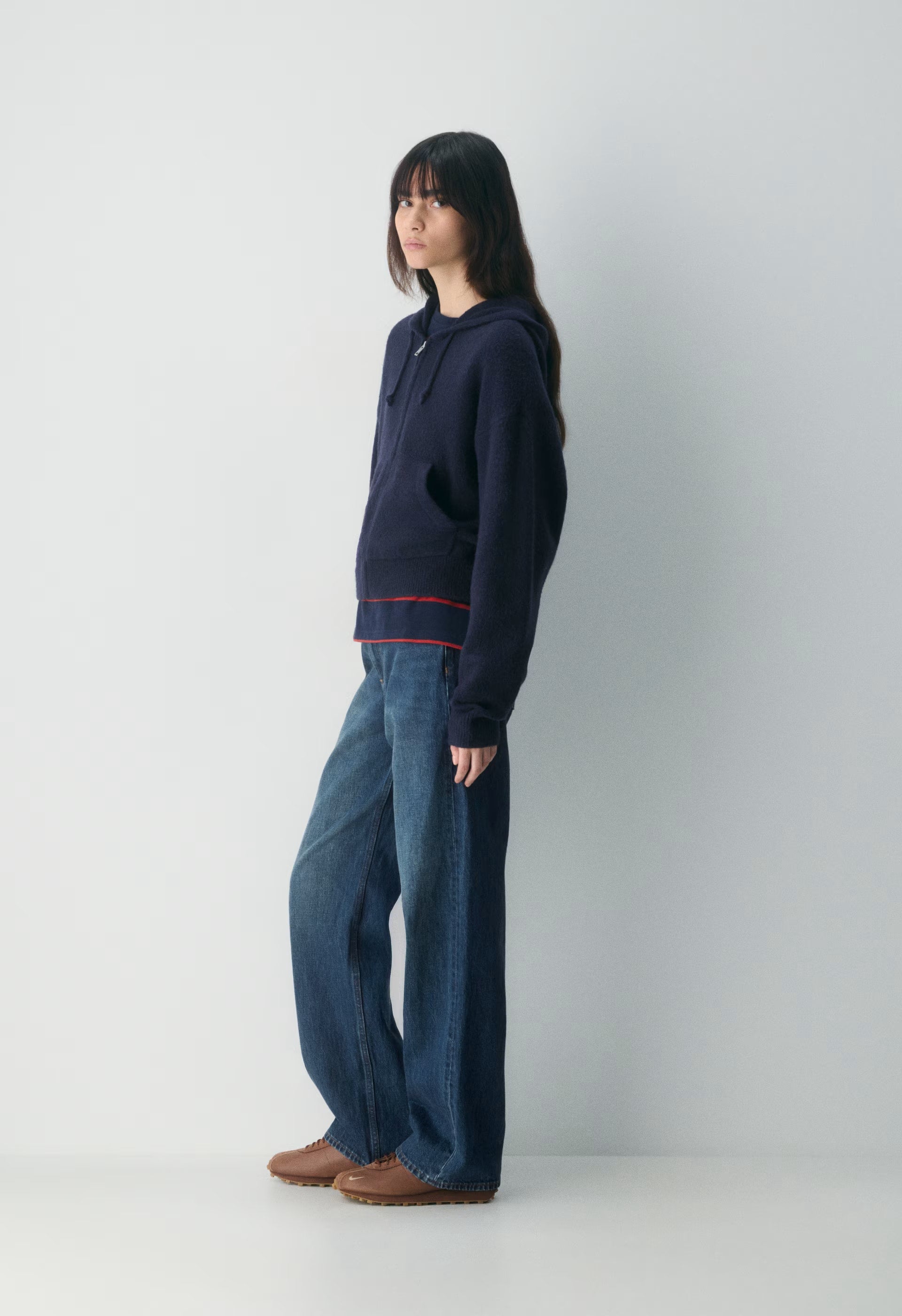 Peyton Zip Hoodie - PURE INDIGO