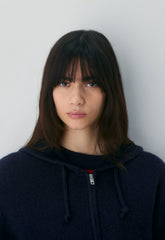 Peyton Zip Hoodie - PURE INDIGO
