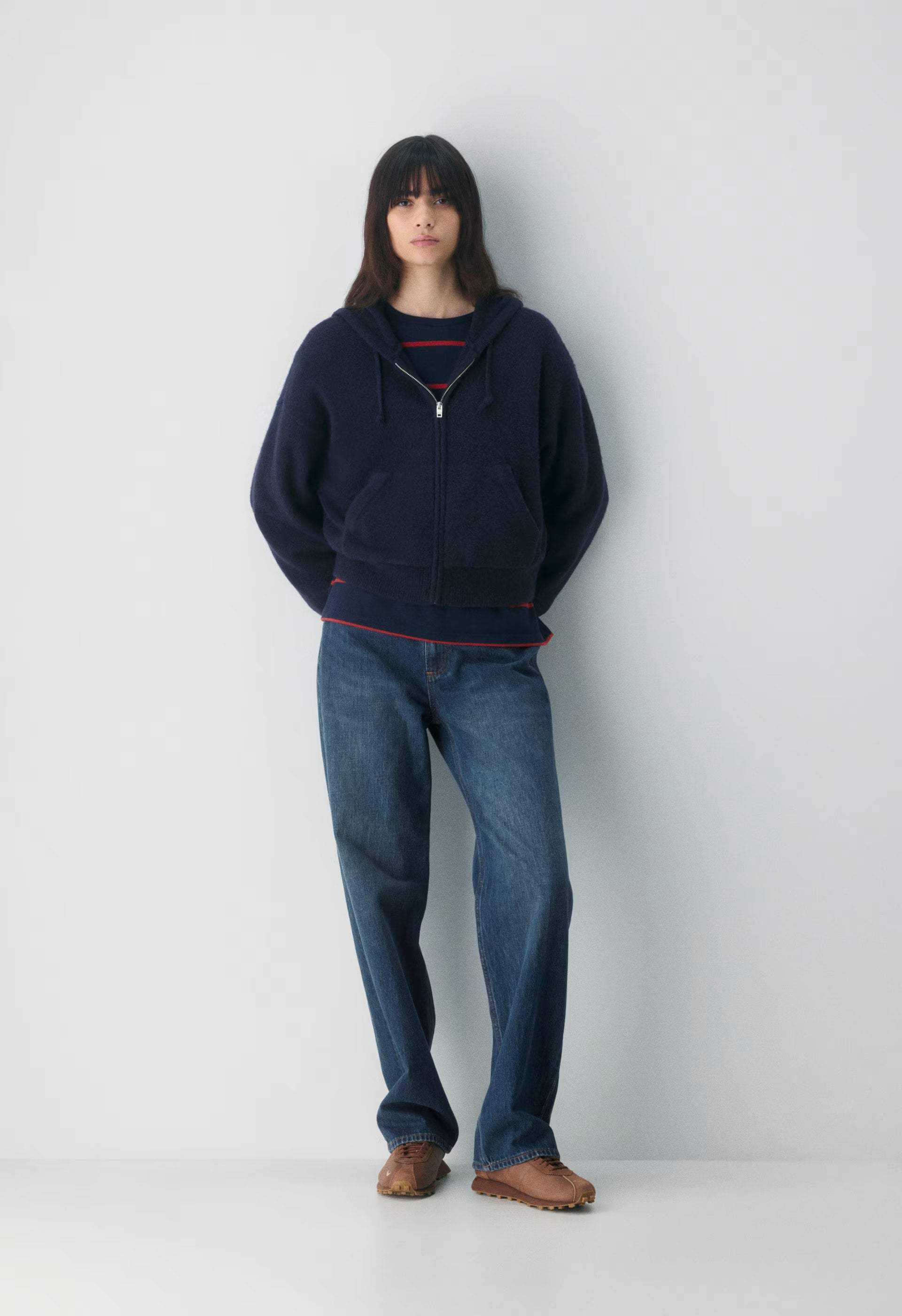 Peyton Zip Hoodie - PURE INDIGO