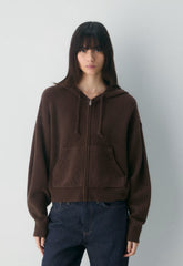 Peyton Zip Hoodie - RICH MOCHA BROWN