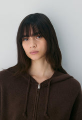 Peyton Zip Hoodie - RICH MOCHA BROWN