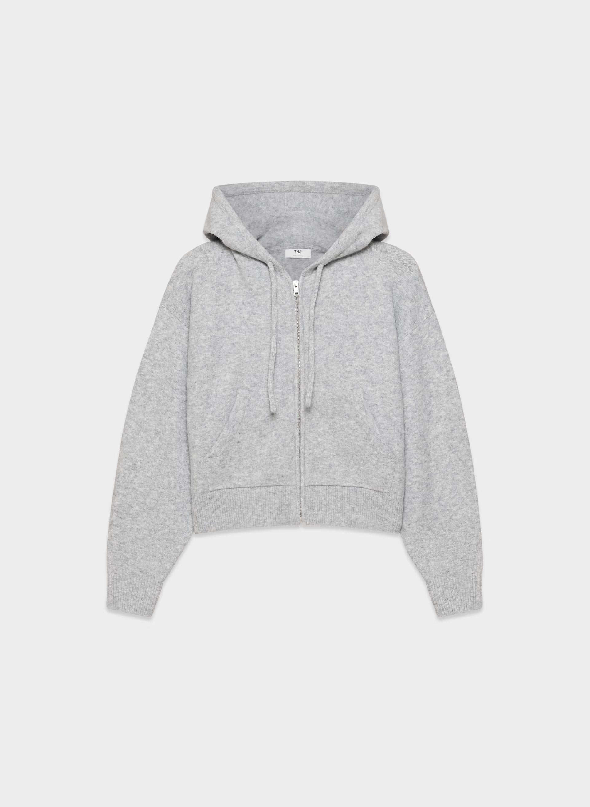 Peyton Zip Hoodie - HEATHER CHROME