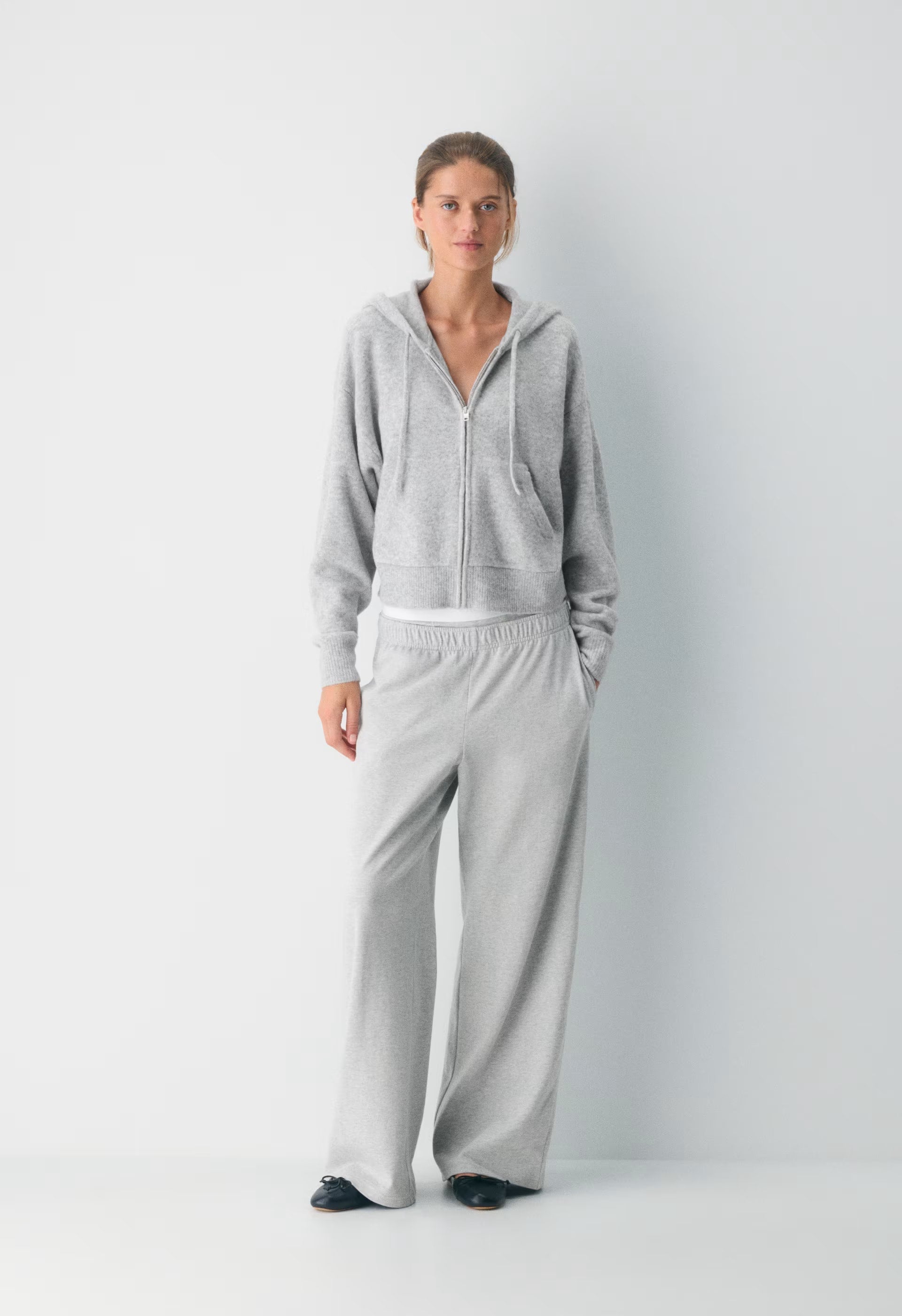 Peyton Zip Hoodie - HEATHER CHROME