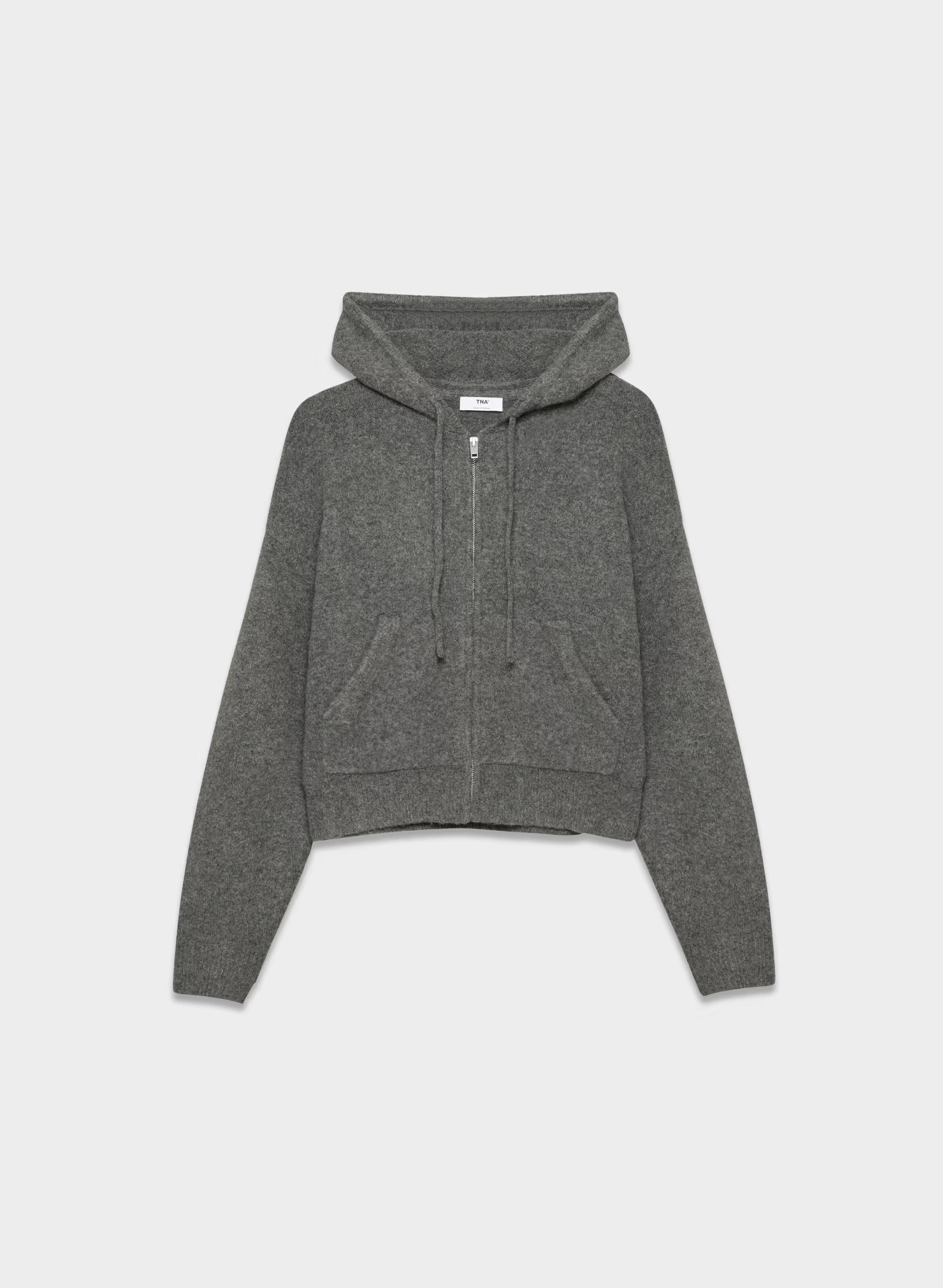 Peyton Zip Hoodie - HEATHER CHARCOAL
