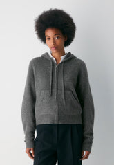 Peyton Zip Hoodie - HEATHER CHARCOAL