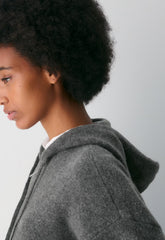 Peyton Zip Hoodie - HEATHER CHARCOAL