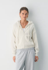Peyton Zip Hoodie - HEATHER BIRCH