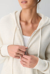 Peyton Zip Hoodie - HEATHER BIRCH