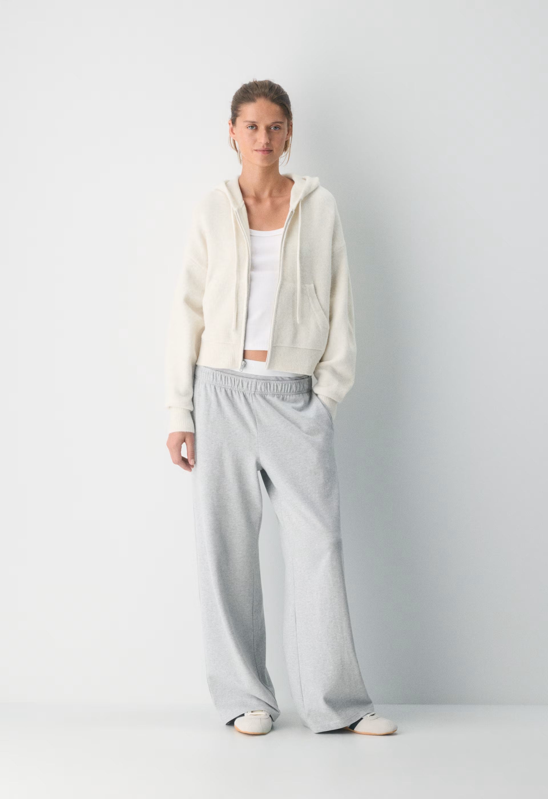 Peyton Zip Hoodie - HEATHER BIRCH