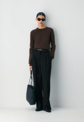 Bare Cashmere Bloor Sweater - RICH MOCHA BROWN