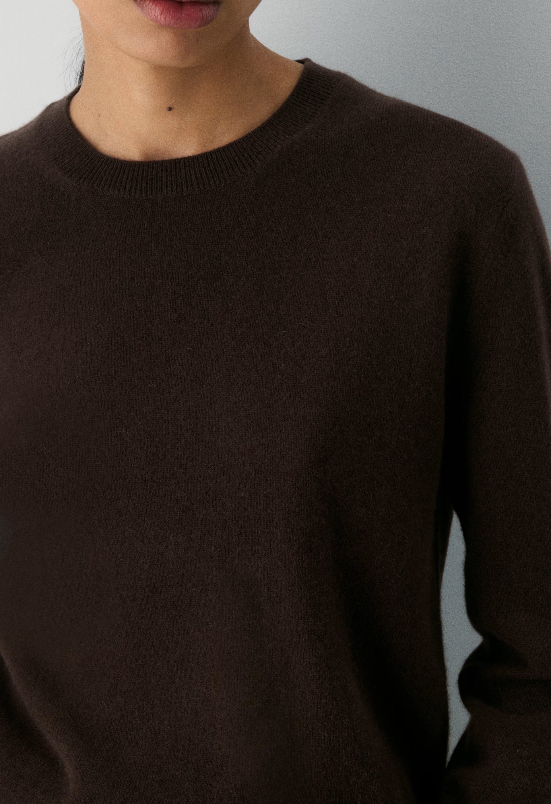 Bare Cashmere Bloor Sweater - RICH MOCHA BROWN
