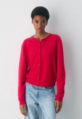 Bare Cashmere Noteworthy Cardigan - FLASHING RED