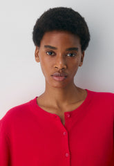 Bare Cashmere Noteworthy Cardigan - FLASHING RED