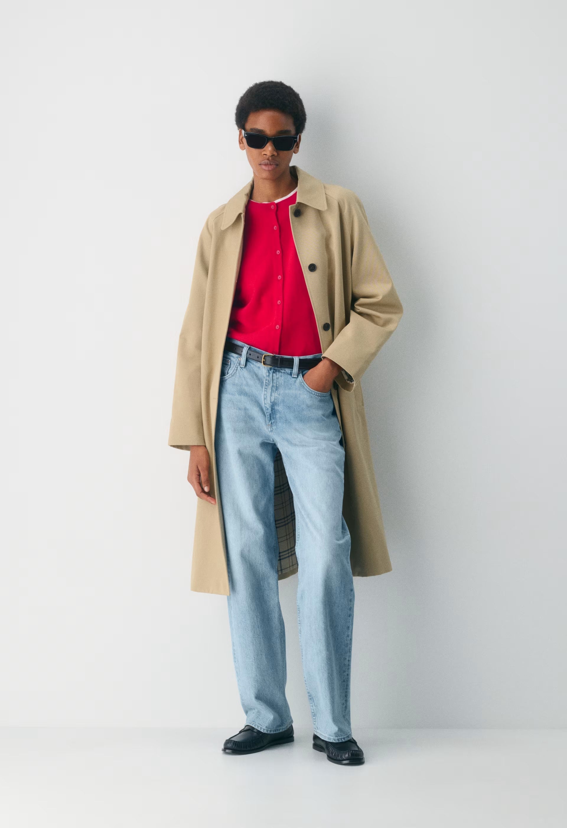 Bare Cashmere Noteworthy Cardigan - FLASHING RED