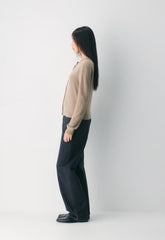 Bare Cashmere Noteworthy Cardigan - HEATHER NOMAD TAUPE