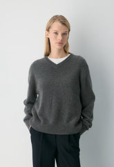 Essential Cashmere Context Sweater - HEATHER CHARCOAL