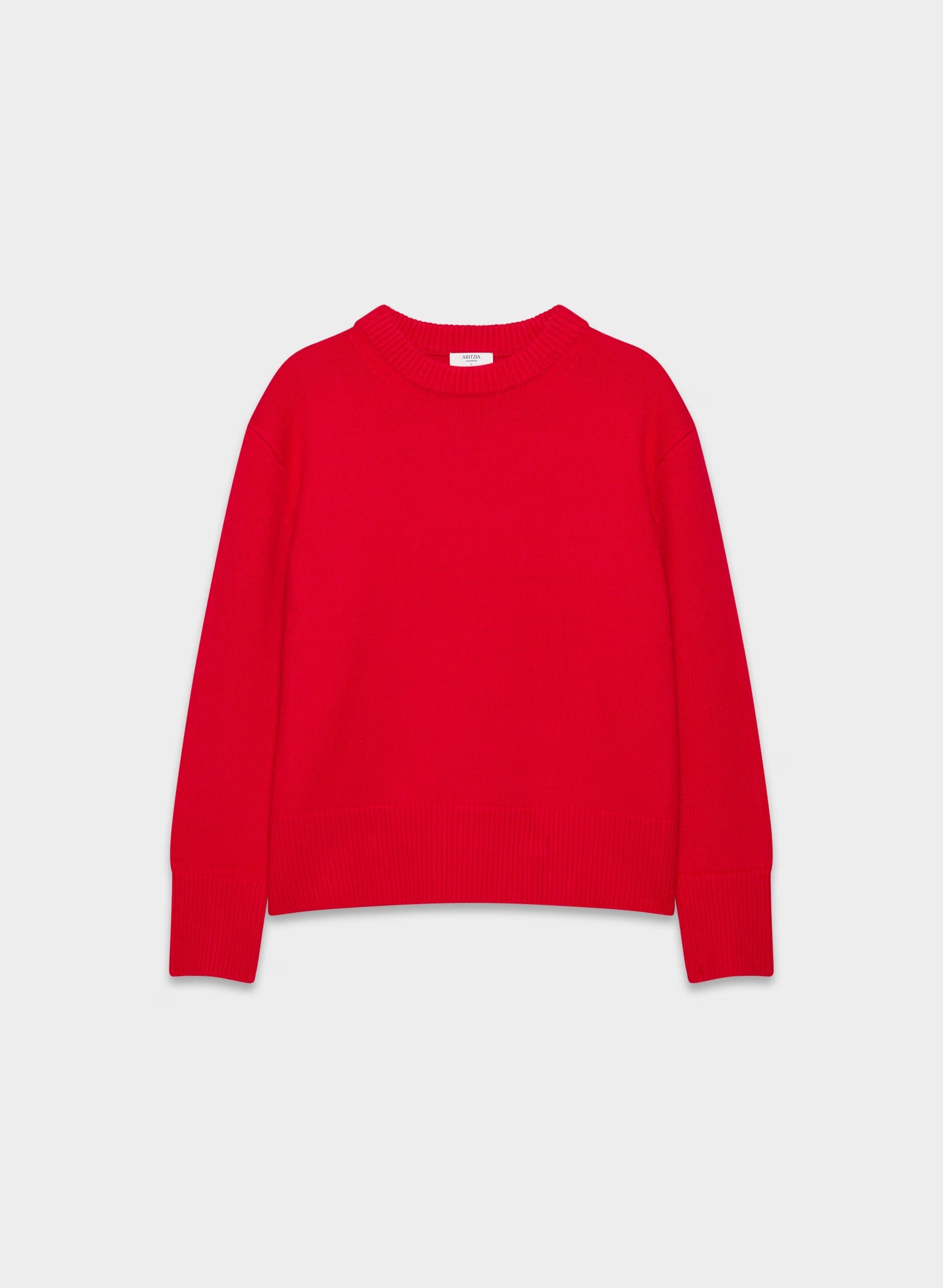 Plush Cashmere Compile Sweater - FLASHING RED