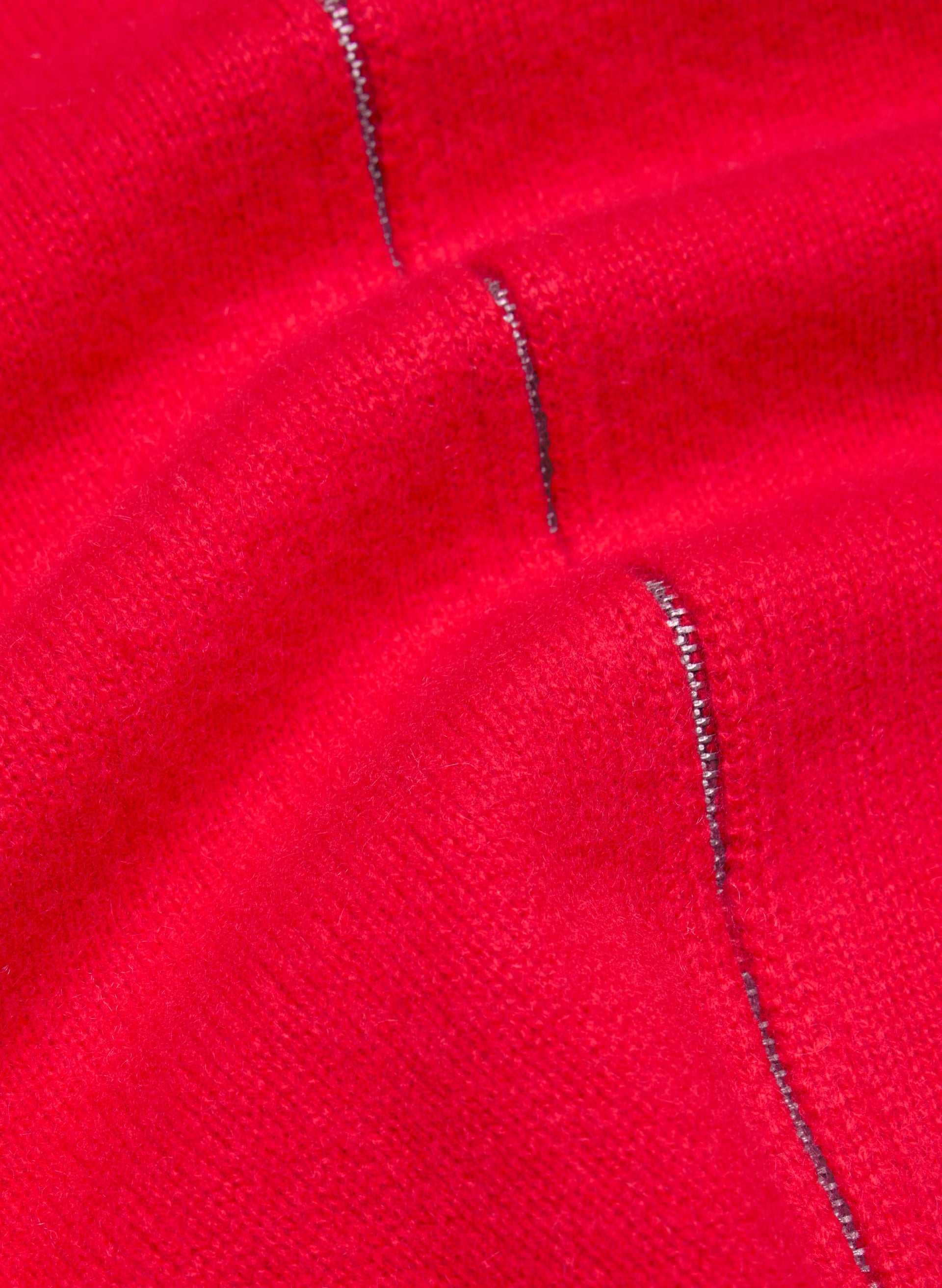 Essential Cashmere Idyllic Zip Hoodie - FLASHING RED