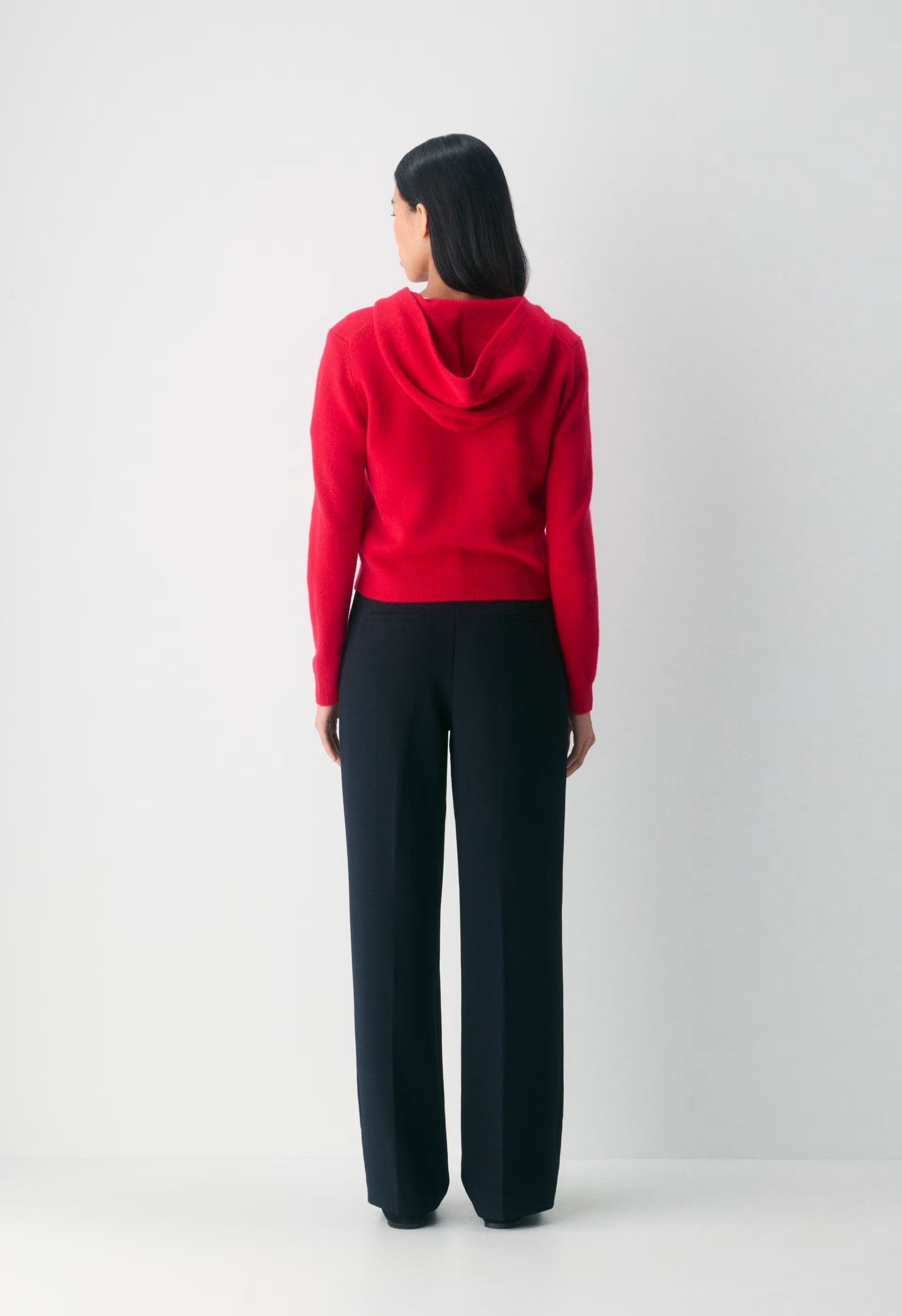 Essential Cashmere Idyllic Zip Hoodie - FLASHING RED
