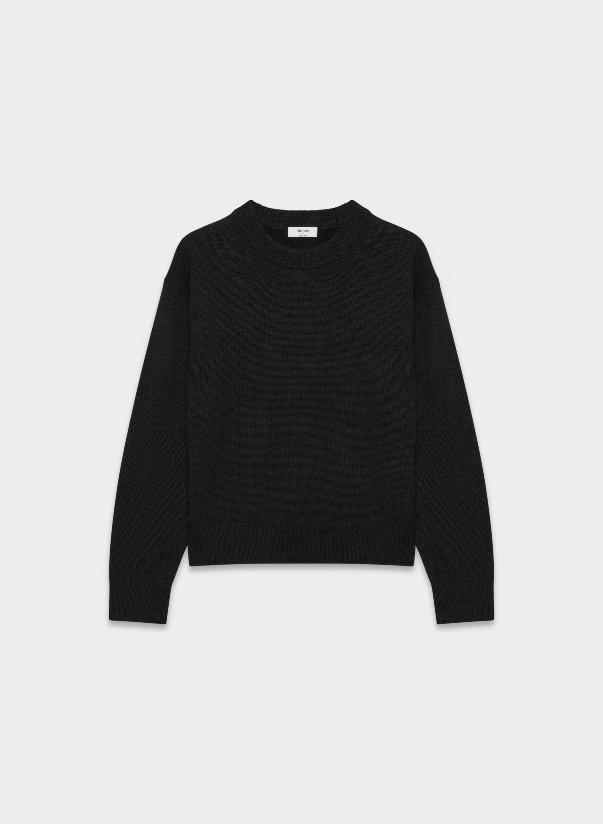 Essential Cashmere Relic Sweater - BLACK