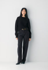 Essential Cashmere Relic Sweater - BLACK