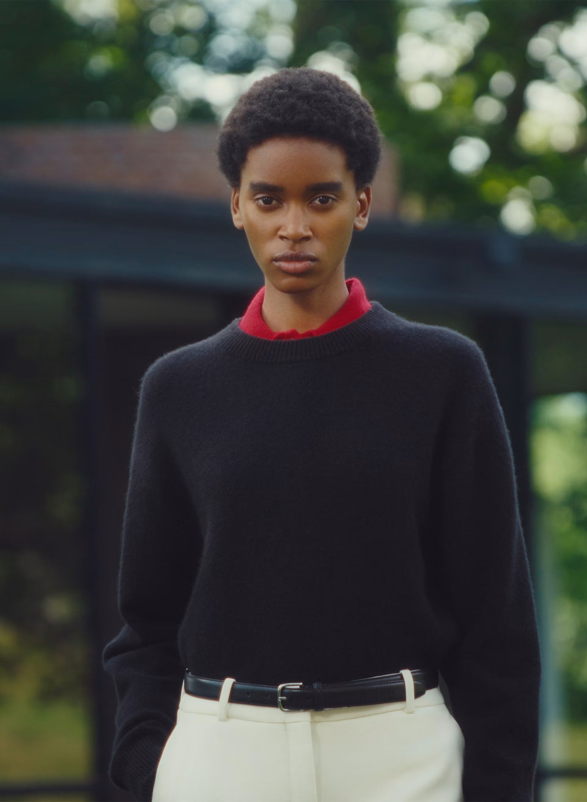 Essential Cashmere Relic Sweater - BLACK