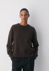 Essential Cashmere Relic Sweater - RICH MOCHA BROWN