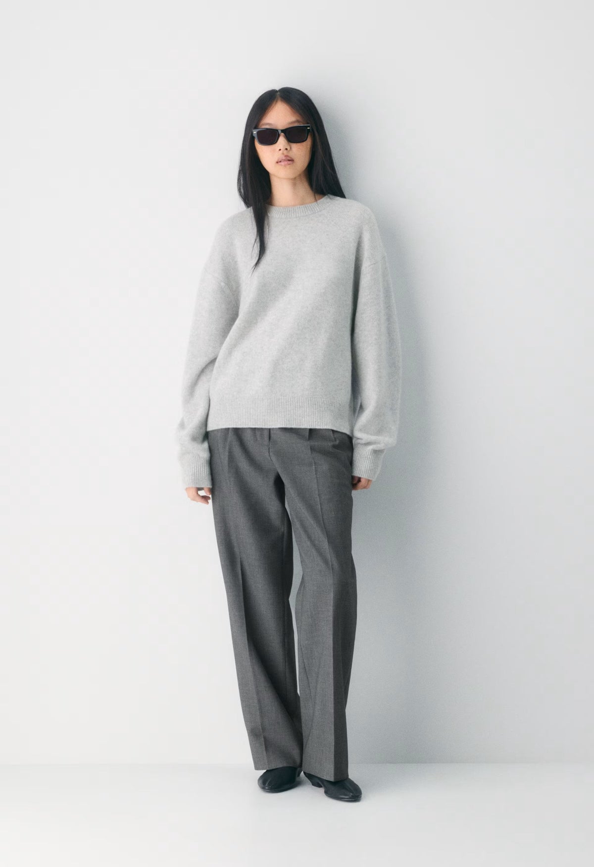 Essential Cashmere Relic Sweater - HEATHER CHROME