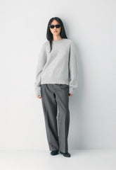 Essential Cashmere Relic Sweater - HEATHER CHROME