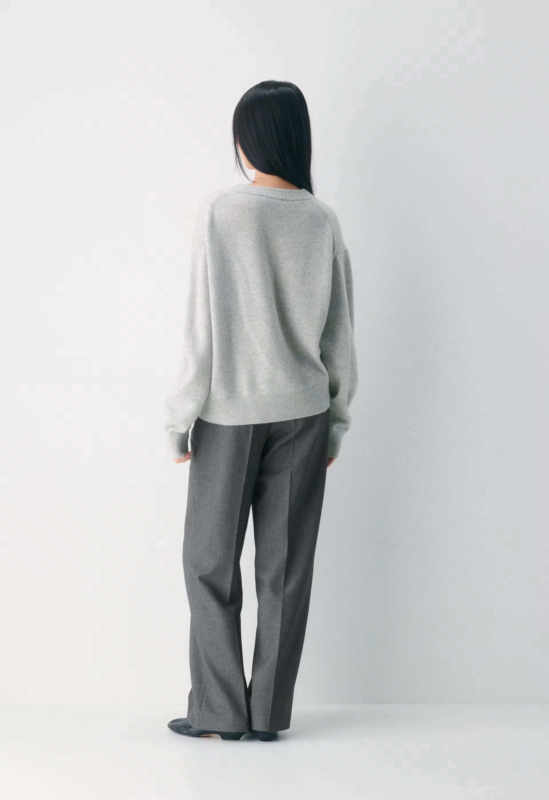 Essential Cashmere Relic Sweater - HEATHER CHROME